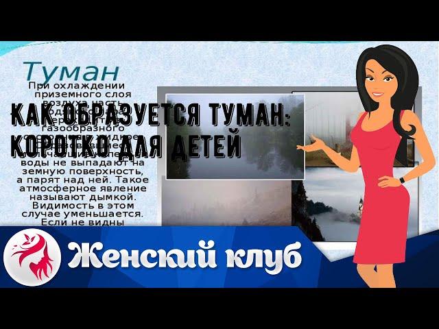 Как образуется туман: коротко для детей