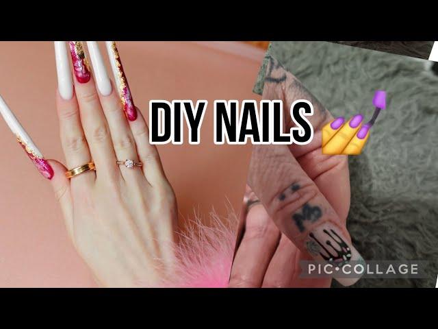 Watch me do my  nails plus shein nail haul #haul #nails #shein #diynails #nailart