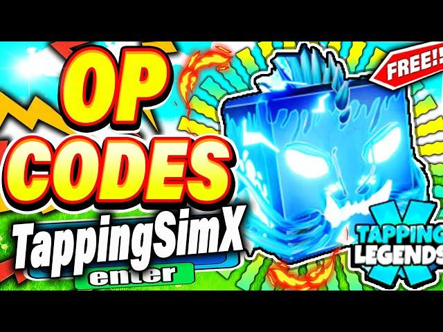 ALL NEW SECRET UPDATE *FREE PETS* CODES In ROBLOX TAPPING LEGENDS X!