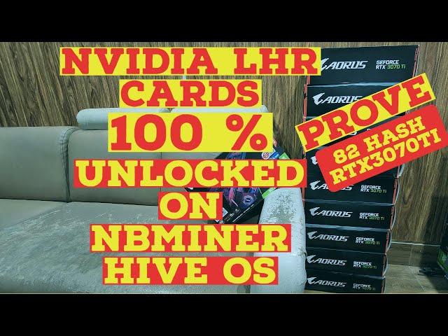 HOW TO UNLOCK LHR CARDS WITH NBMINER ON HIVEOS TESTED!| Pakminer