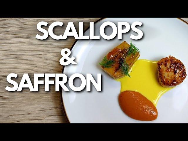 Michelin star SCALLOPS & SAFFRON recipe | Fine Dining At Home