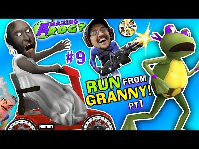 AMAZING FROG ESCAPE from GRANNY!  WE STOLE HER CART! (FGTEEV Ninja Turtles Hello Neighbor Drama) #9