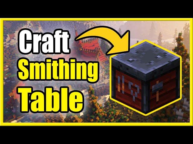 How to Make a Smithing Table in Minecraft Survival (Craft Netherite swords, Armor, Pickaxe)
