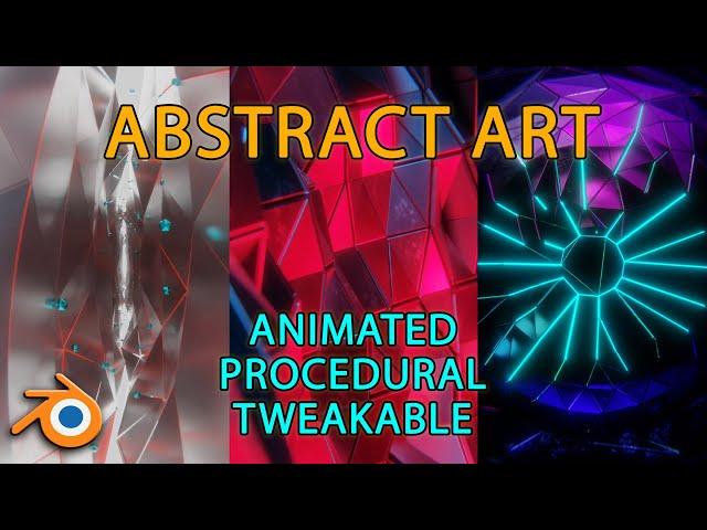 Make abstract animated art in Blender