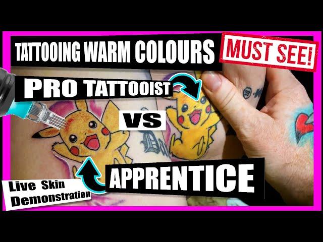 Beginner Tattooist Colour Packing Problem Colours! How To Pack Stubborn Color!