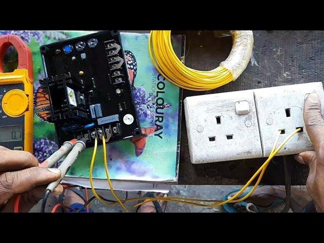 How To Checking 15A Generator AVR Unit Home Current | AVR unit check easy | AVR Unit | Generator