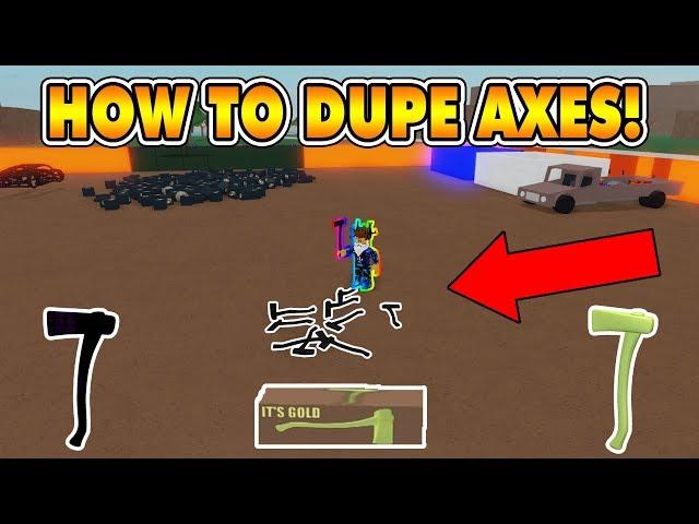 HOW TO DUPLICATE AXES! (LEGIT METHOD!) [NOT PATCHED!] LUMBER TYCOON 2 ROBLOX