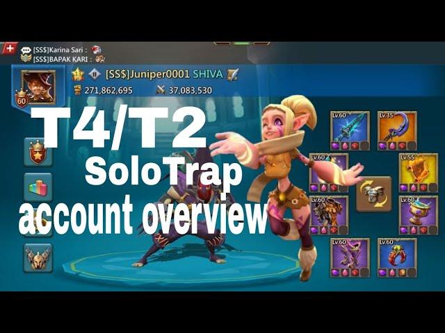 T4/T2 Solo Trap Account Overview-Lords Mobile #solotrap #lordsmobile