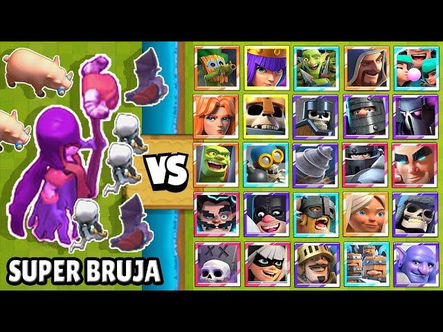 SUPER BRUJA vs TODAS LAS CARTAS | NUEVA CARTA | OLIMPIADAS de CLASH ROYALE