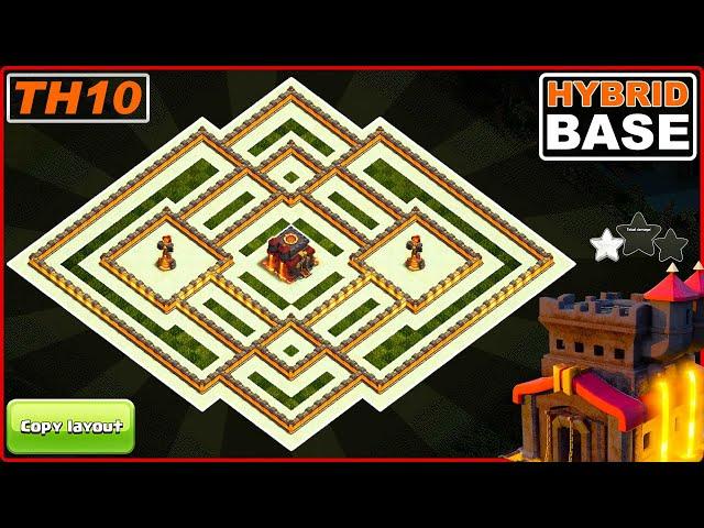 NEW BEST! Town Hall 10 (TH10) base 2023 With Defense Replay - Clash of Clans