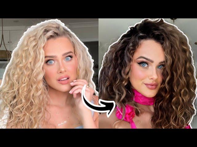 I went from Blonde to Brunette.. HAIR TRANSFORMATION | Vlog