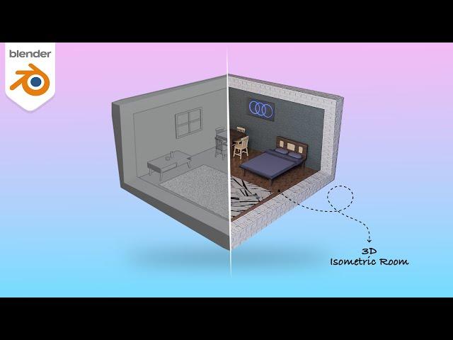 Blender 3D Art – Stunning 3D Isometric Room Creation