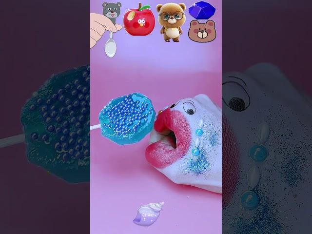 ASMR Convenient to eat two-dimensional snacks, children's food  #snacks #candy #sweet #fun