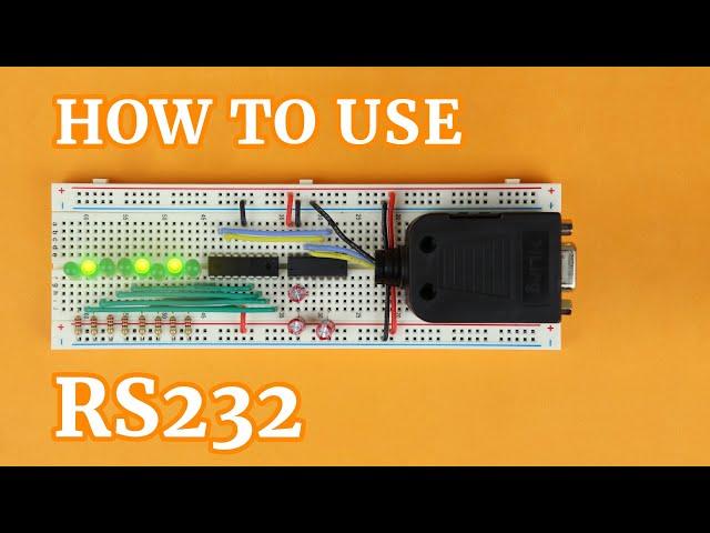 Control LEDs with your computer using RS232!