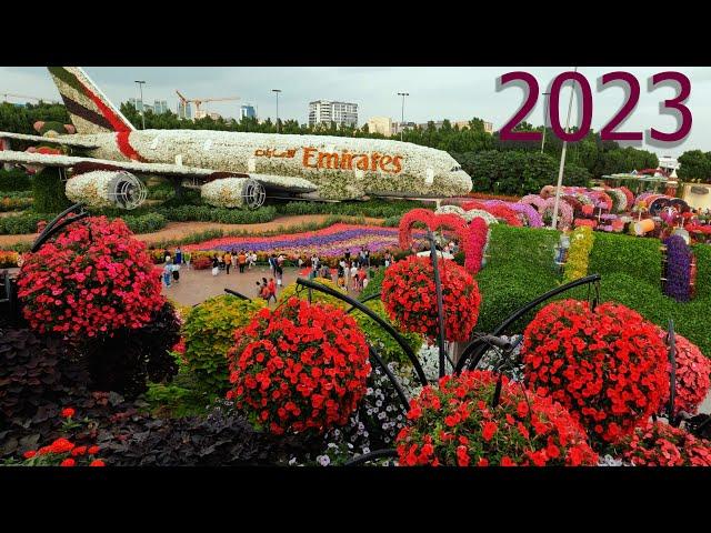 [4K] DUBAI Miracle Garden Walk, 5th Jan 2023 | The World’s Largest Natural Flower Garden | UAE