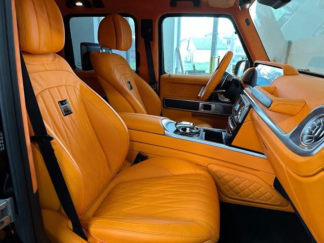 W463A Mercedes orange interior assembly! Project finished by Kubay Design