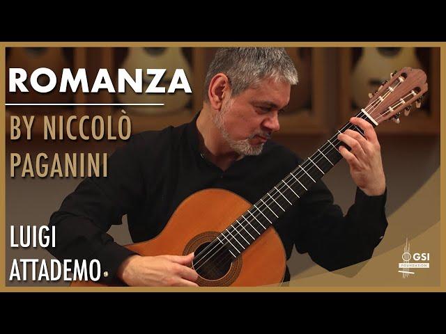 Luigi Attademo performs Niccolò Paganini's "Grande Sonata: II. Romanza" on a 1960 Ignacio Fleta