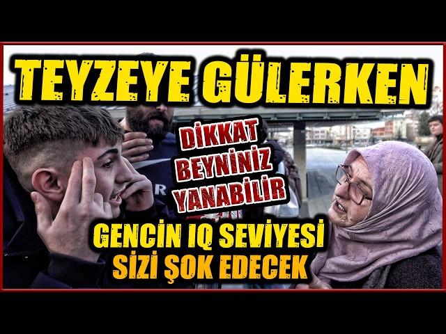 DİKKAT, BU RÖPORTAJ AĞIR CEHALET İÇERMEKTEDİR! TEYZEYE GÜLERKEN GENCİN IQ SEVİYESİNE AĞLAYACAKSINIZ!