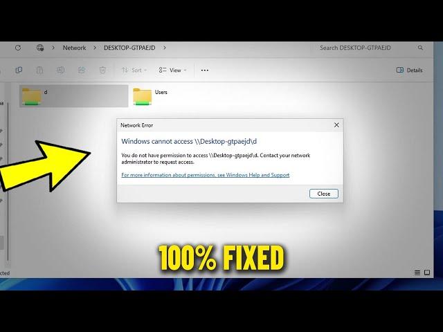 Windows cannot access Shared Folder & Drive Network Error in Windows 11 / 10 / 8/ 7 - How To Fix 