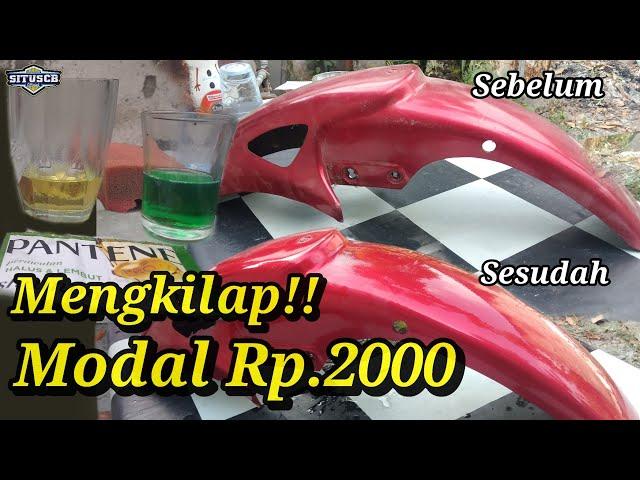 Mengkilapkan body motor yang kusam | murah meriah