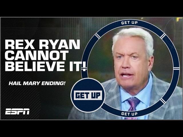  ‘EMBARRASSMENT!’  Rex Ryan SOUNDS OFF on Bears vs. Commanders HAIL MARY! | Get Up