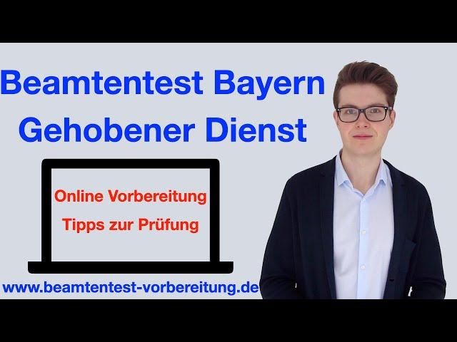 BEAMTENTEST BAYERN GEHOBENER DIENST I LPA TEST BAYERN I www.beamtentest-vorbereitung.de