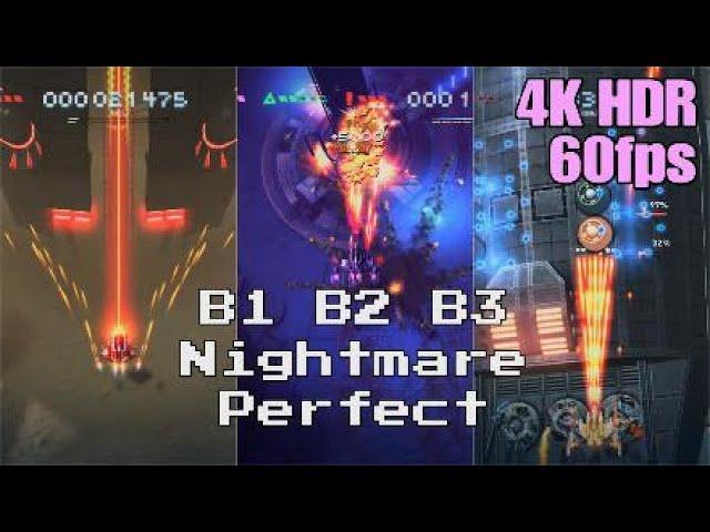 Sky Force Reloaded - B1, B2 & B3 Nightmare Perfect - 4K HDR 60fps (PS5 Gameplay)  Synthwave