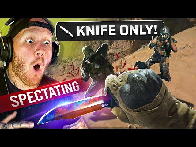 SPECATING BEST KNIFE ONLY PLAYER IN WARZONE