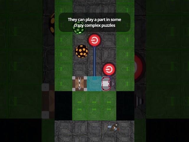 New game mechanic: hunter boulders #game #gamedev #indiegames #puzzle