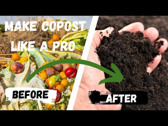 Make Compost like the Professionals. #compost #composting #makecompost #compostmaking