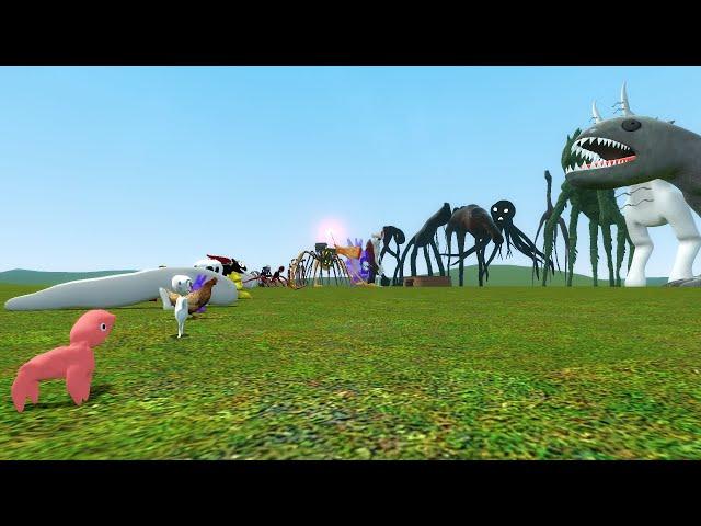 NEW 2021 ALL TREVOR HENDERSON CREATURES SIZE COMPARISON!! Garry's Mod Sandbox