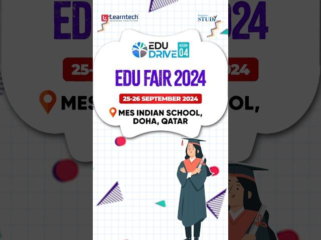 Learntech and BangaloreStudy @ Edu Drive Season 4: #EduFair2024 | Doha, #Qatar : 1800 120 8696