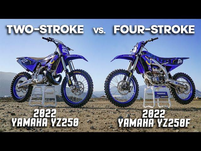 2022 Two-Stroke vs. Four-Stroke: Yamaha YZ250 vs. Yamaha YZ250F