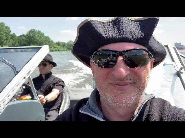 Cruising the Elbe River - Hamburg Germany 