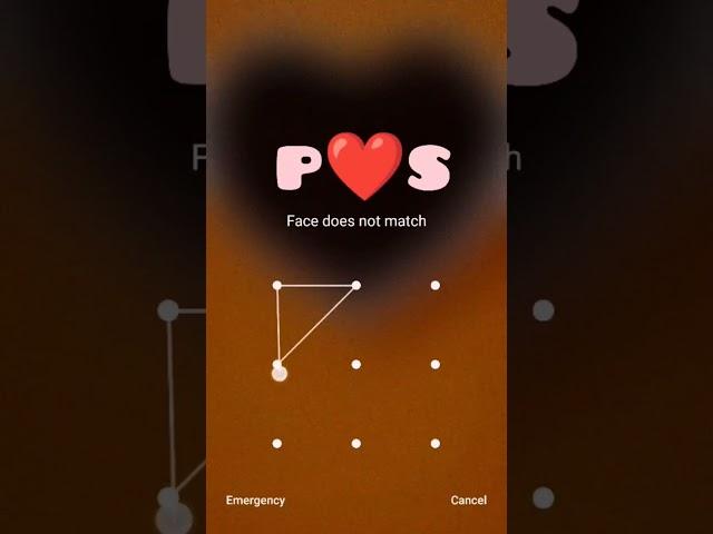 P love S pattern lock ️ || PS Phone lock || Love status #status