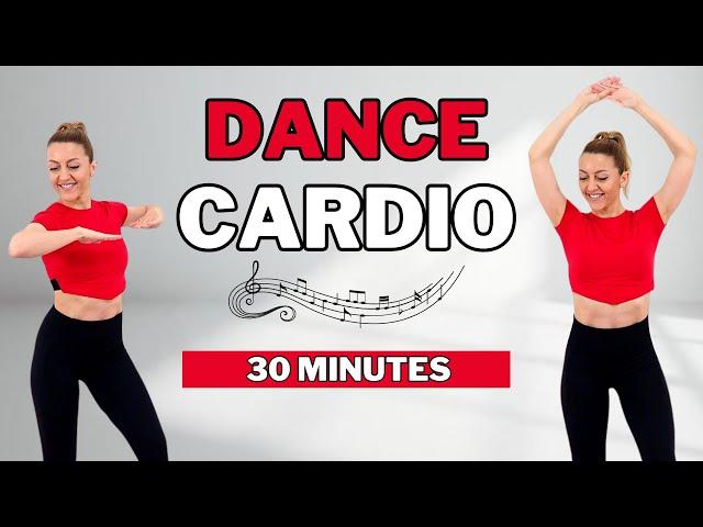 30 Min DANCE CARDIO WORKOUTDANCE CARDIO AEROBICS for WEIGHT LOSSKNEE FRIENDLYNO JUMPING