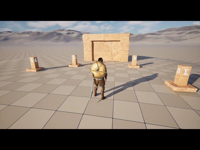 Unreal Engine 5.5 Create your own game tutorial / 128. Rune puzzle door Part 2