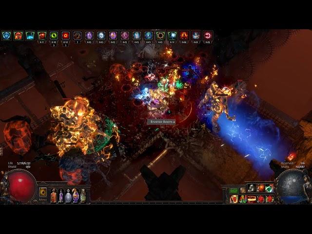 Path of Exile 3.0 - Blade Flurry Gladiator T16 Forge of the Phoenix