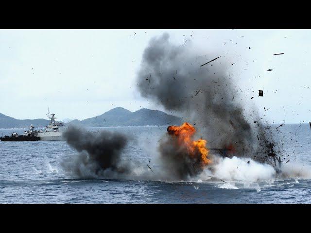 13 minutes ago! Russian warship hit by Polish rocket in the Black Sea - Arma 3 Milsim