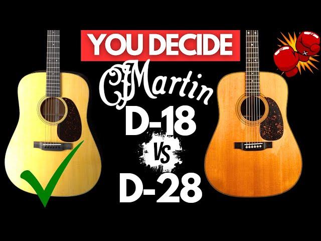 Martin D-18 vs D-28 (Comparing the BEST Acoustic Guitars)