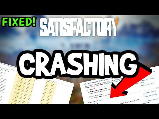 How To Fix Satisfactory Crashing! (100% FIX)