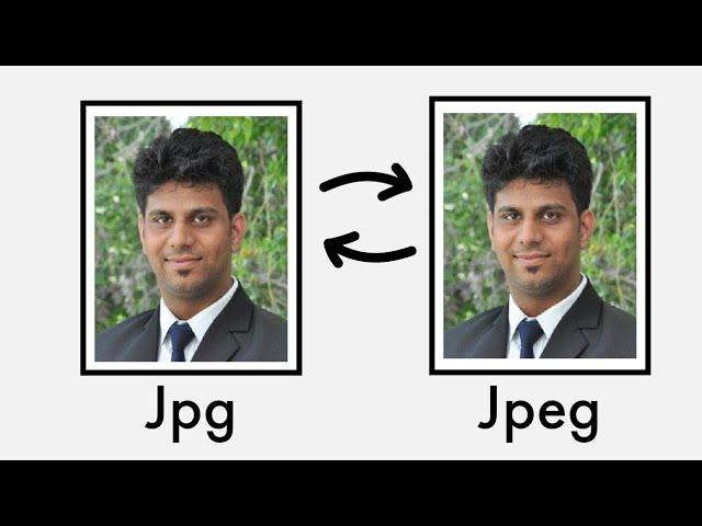 JPEG to JPG Converter | JPG to JPEG Converter on Mobile/Laptop