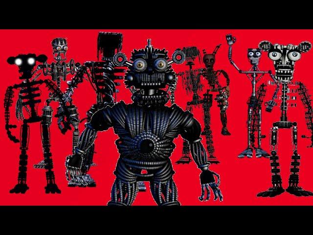 ВСЕ ЭНДО СКЕЛЕТЫ ИГРЫ / FNAF