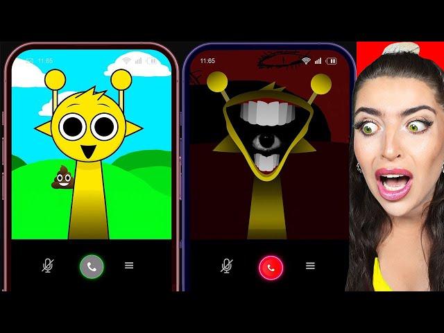 INCREDIBOX SPRUNKI IS CALLING & SCARING!! (Incredibox Sprunki Characters, BUT THEY CAN TALK!)