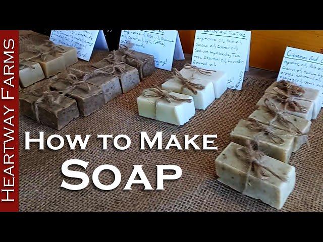 Easy Homemade Soap | Making Soap from Scratch | All Natural Personal Care Products | Prepping