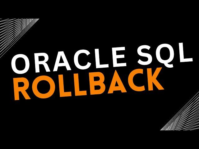 ROLLBACK transactions (TCL Commands) | Oracle SQL fundamentals