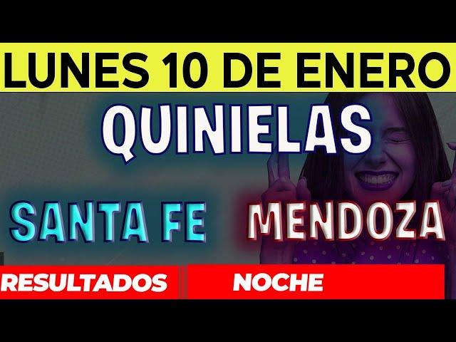 Resultados Quinielas Nocturna de Santa Fe y Mendoza, Lunes 10 de Enero