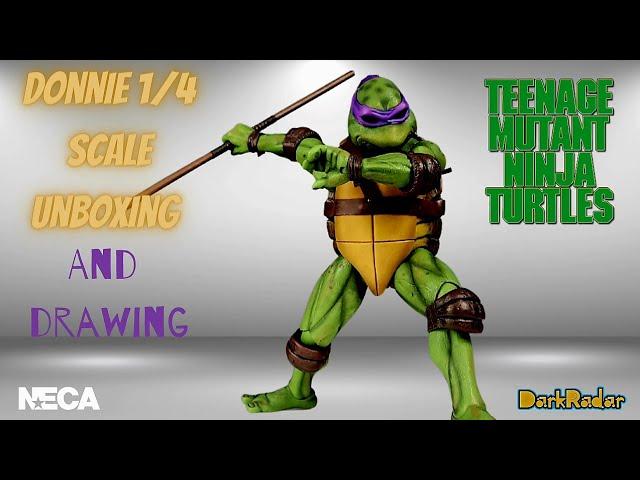 NECA 1/4 Scale Donatello Figure: 1990 Live-Action TMNT Unboxing & Review