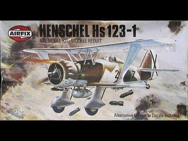 Airfix Henschel Hs 123 1 72nd Scale In Box Review