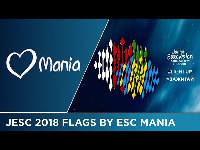 Flags JESC 2018 by ESC Mania // Design // Junior Eurovision // ESC Mania